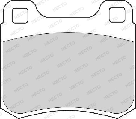 Necto FD6608A - Komplet Pločica, disk-kočnica www.molydon.hr