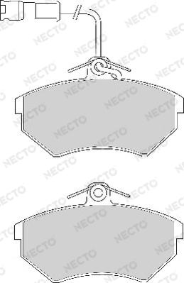 Necto FD6602A - Komplet Pločica, disk-kočnica www.molydon.hr