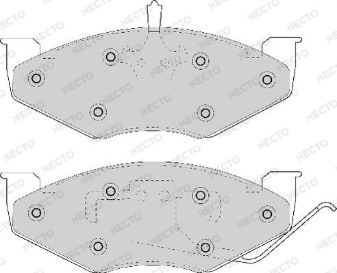 Necto FD6607A - Komplet Pločica, disk-kočnica www.molydon.hr