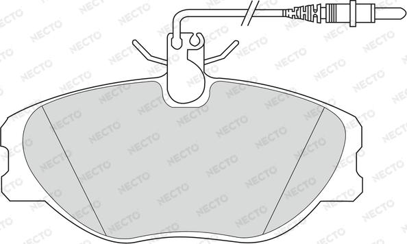 Necto FD6612V - Komplet Pločica, disk-kočnica www.molydon.hr