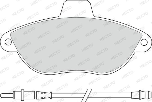 Necto FD6684A - Komplet Pločica, disk-kočnica www.molydon.hr