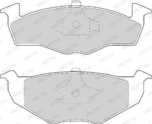 Necto FD6680A - Komplet Pločica, disk-kočnica www.molydon.hr