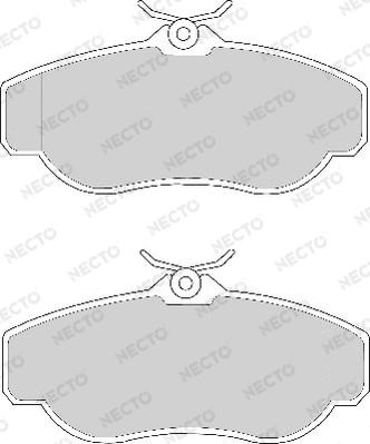 Necto FD6627A - Komplet Pločica, disk-kočnica www.molydon.hr