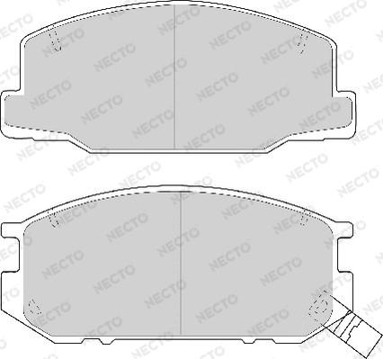 Necto FD6670A - Komplet Pločica, disk-kočnica www.molydon.hr