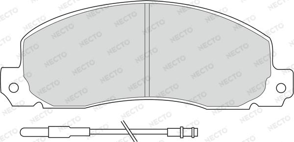 Necto FD6091V - Komplet Pločica, disk-kočnica www.molydon.hr