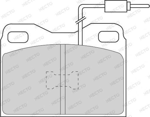 Necto FD6164A - Komplet Pločica, disk-kočnica www.molydon.hr