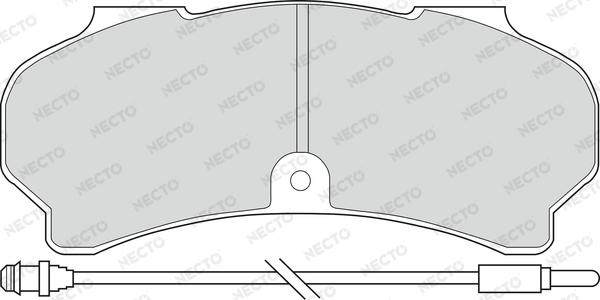 Necto FD6108V - Komplet Pločica, disk-kočnica www.molydon.hr