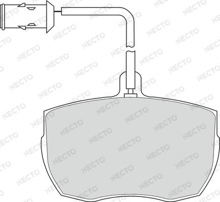 Necto FD6130V - Komplet Pločica, disk-kočnica www.molydon.hr