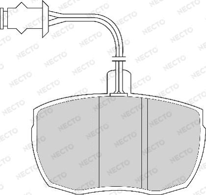 Necto FD6137A - Komplet Pločica, disk-kočnica www.molydon.hr