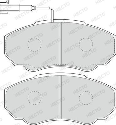 Necto FD6895V - Komplet Pločica, disk-kočnica www.molydon.hr