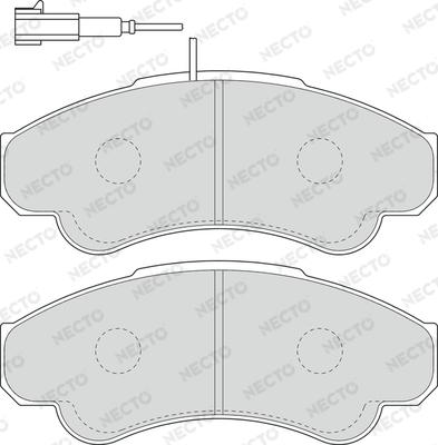 Necto FD6896V - Komplet Pločica, disk-kočnica www.molydon.hr