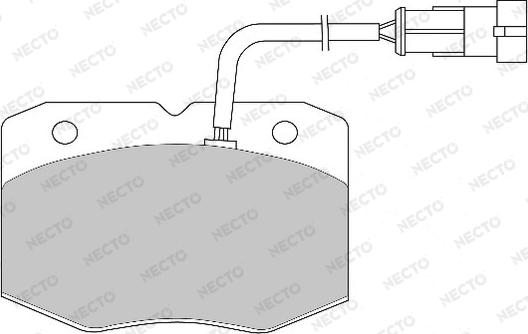 Necto FD6805V - Komplet Pločica, disk-kočnica www.molydon.hr