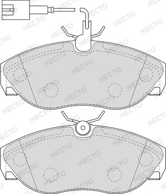 Necto FD6889V - Komplet Pločica, disk-kočnica www.molydon.hr