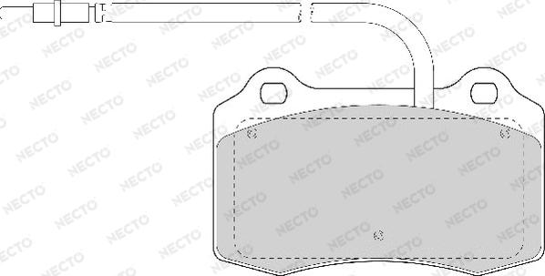 Necto FD6872A - Komplet Pločica, disk-kočnica www.molydon.hr