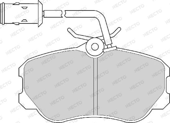 Necto FD6367A - Komplet Pločica, disk-kočnica www.molydon.hr