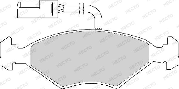 Necto FD6245A - Komplet Pločica, disk-kočnica www.molydon.hr