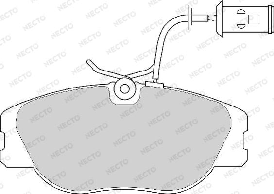 Necto FD6243A - Komplet Pločica, disk-kočnica www.molydon.hr