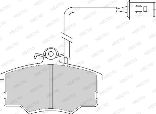 Necto FD6242A - Komplet Pločica, disk-kočnica www.molydon.hr