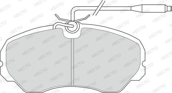 Necto FD6238V - Komplet Pločica, disk-kočnica www.molydon.hr