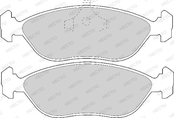 Necto FD6705A - Komplet Pločica, disk-kočnica www.molydon.hr