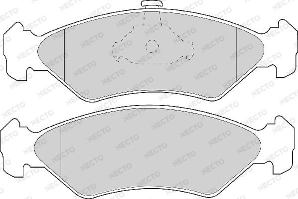 Necto FD6712A - Komplet Pločica, disk-kočnica www.molydon.hr