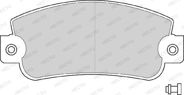 Necto FD671A - Komplet Pločica, disk-kočnica www.molydon.hr