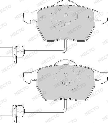 Necto FD6786A - Komplet Pločica, disk-kočnica www.molydon.hr