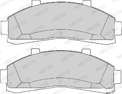 Necto FD6724A - Komplet Pločica, disk-kočnica www.molydon.hr