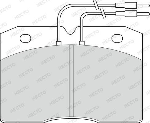 Necto FD889V - Komplet Pločica, disk-kočnica www.molydon.hr