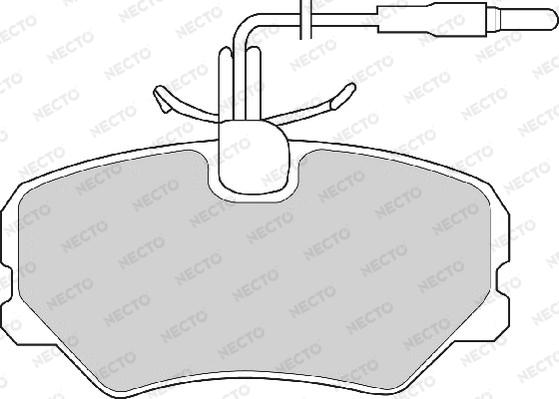 Necto FD2405A - Komplet Pločica, disk-kočnica www.molydon.hr