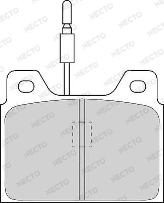 Necto FD254A - Komplet Pločica, disk-kočnica www.molydon.hr