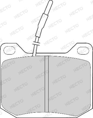 Necto FD265A - Komplet Pločica, disk-kočnica www.molydon.hr