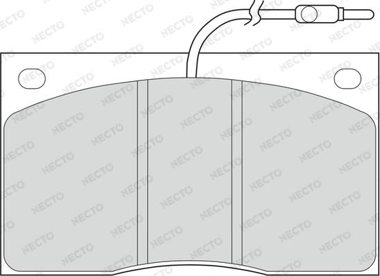 Necto FD211V - Komplet Pločica, disk-kočnica www.molydon.hr