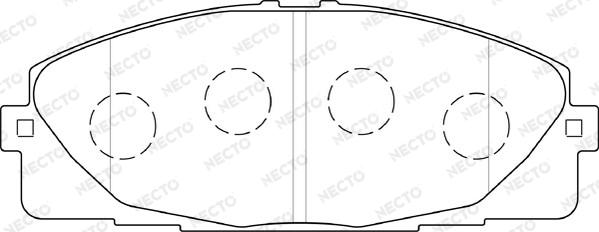 Necto FD7495V - Komplet Pločica, disk-kočnica www.molydon.hr