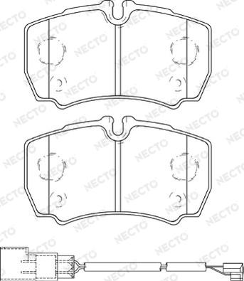 Necto FD7447V - Komplet Pločica, disk-kočnica www.molydon.hr