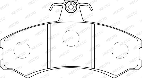 Necto FD7428A - Komplet Pločica, disk-kočnica www.molydon.hr