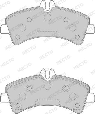 Necto FD7561V - Komplet Pločica, disk-kočnica www.molydon.hr