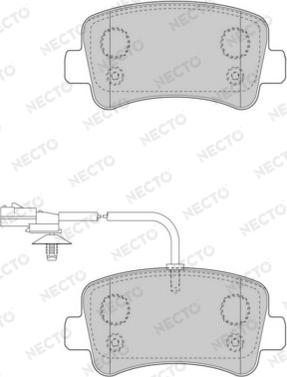 Necto FD7509V - Komplet Pločica, disk-kočnica www.molydon.hr