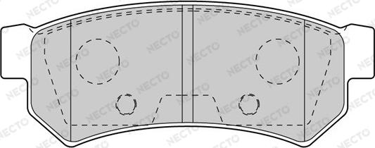 Necto FD7603A - Komplet Pločica, disk-kočnica www.molydon.hr