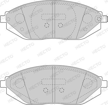 Necto FD7618A - Komplet Pločica, disk-kočnica www.molydon.hr