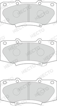 Necto FD7639A - Komplet Pločica, disk-kočnica www.molydon.hr