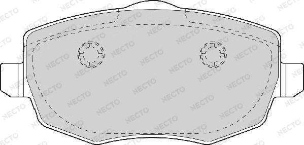 Necto FD7045A - Komplet Pločica, disk-kočnica www.molydon.hr