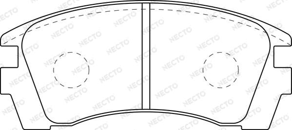 Necto FD7040A - Komplet Pločica, disk-kočnica www.molydon.hr