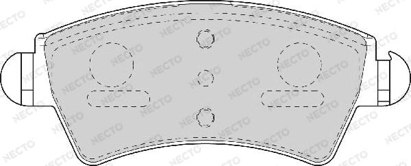 Necto FD7050A - Komplet Pločica, disk-kočnica www.molydon.hr