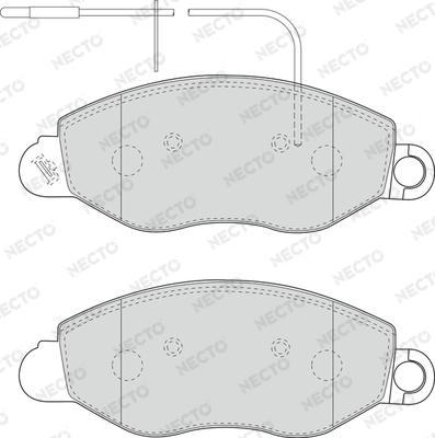 Necto FD7062V - Komplet Pločica, disk-kočnica www.molydon.hr