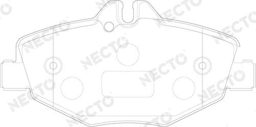 Necto FD7007A - Komplet Pločica, disk-kočnica www.molydon.hr