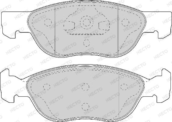 Necto FD7076A - Komplet Pločica, disk-kočnica www.molydon.hr