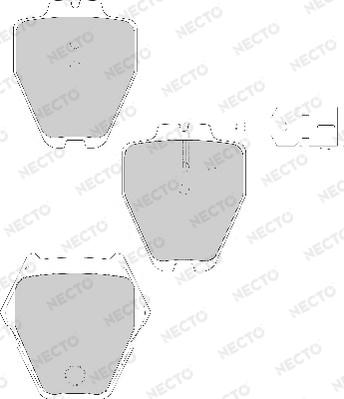 Necto FD7140A - Komplet Pločica, disk-kočnica www.molydon.hr