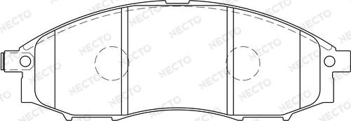 Necto FD7155A - Komplet Pločica, disk-kočnica www.molydon.hr