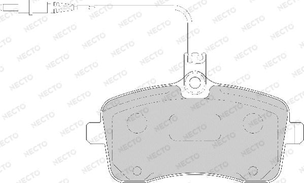 Necto FD7104A - Komplet Pločica, disk-kočnica www.molydon.hr